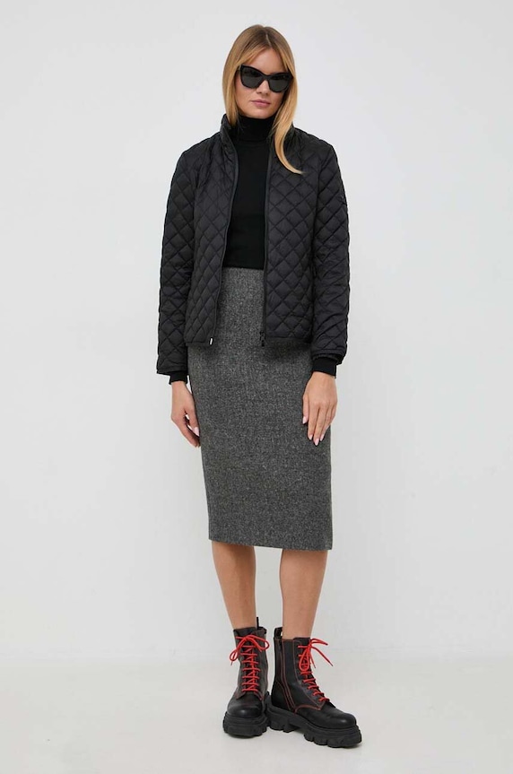 Μάλλινο πουλόβερ BOSS 50493846 μαύρο AW24
