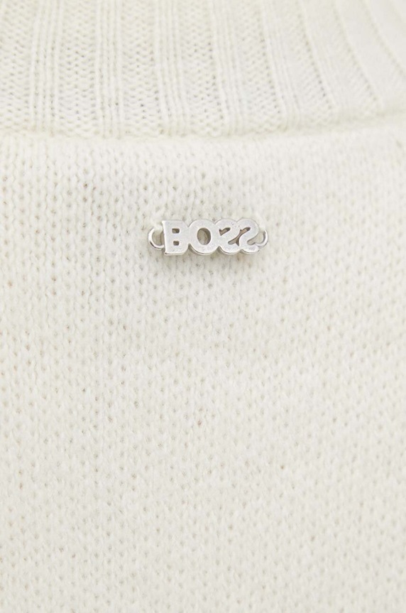 Vlněný svetr BOSS 50501575 bílá