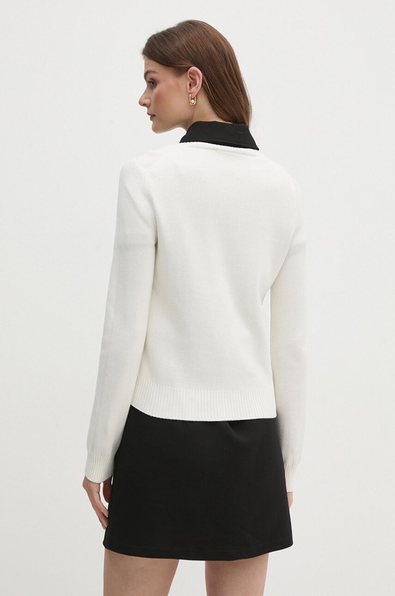 Îmbrăcăminte Lacoste pulover de bumbac AF3324 bej