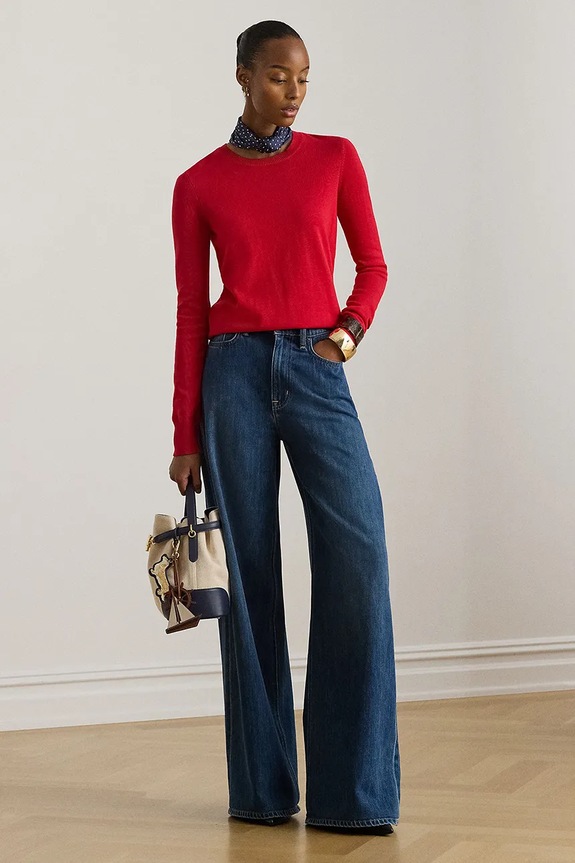 Abbigliamento Lauren Ralph Lauren maglione 200919114 rosso