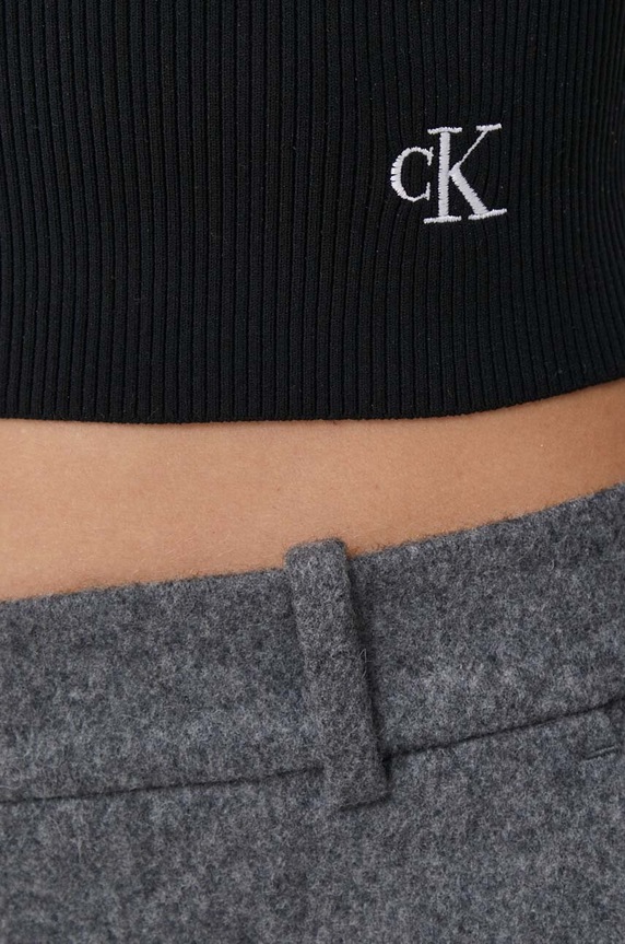 Calvin Klein Jeans pulóver J20J222722 fekete