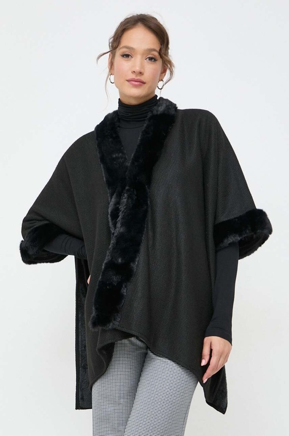 Morgan poncho pozostałe czarny 5CAPOU.NOIR