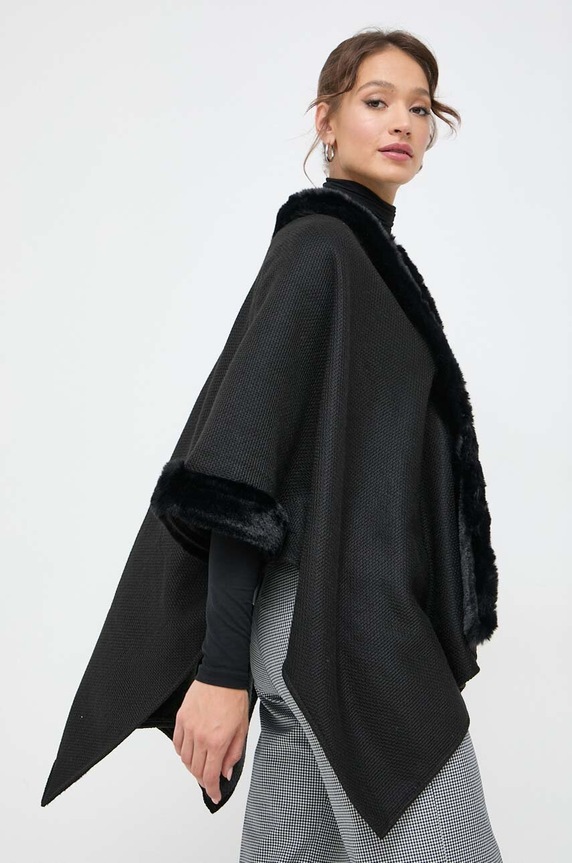 Morgan poncho czarny 5CAPOU.NOIR