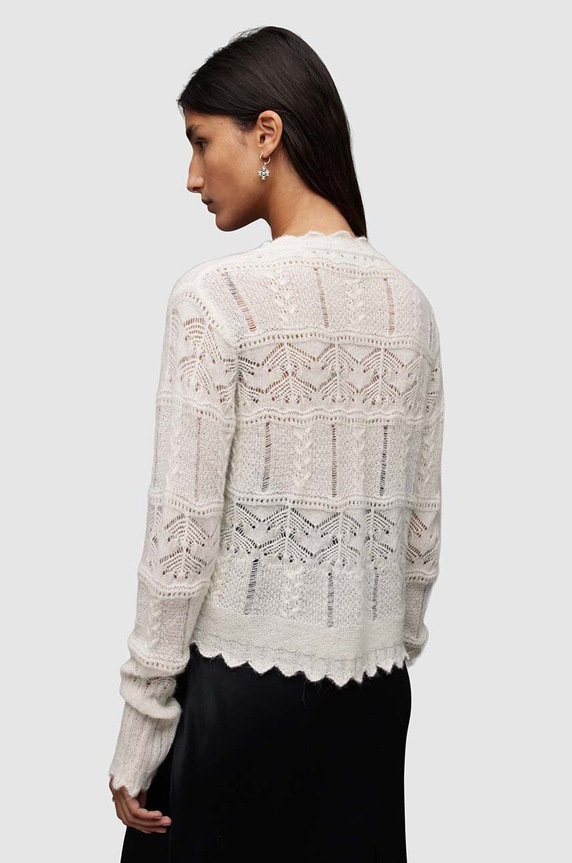 Ruházat AllSaints kardigán VANESSA CARDIGAN WK034V fehér