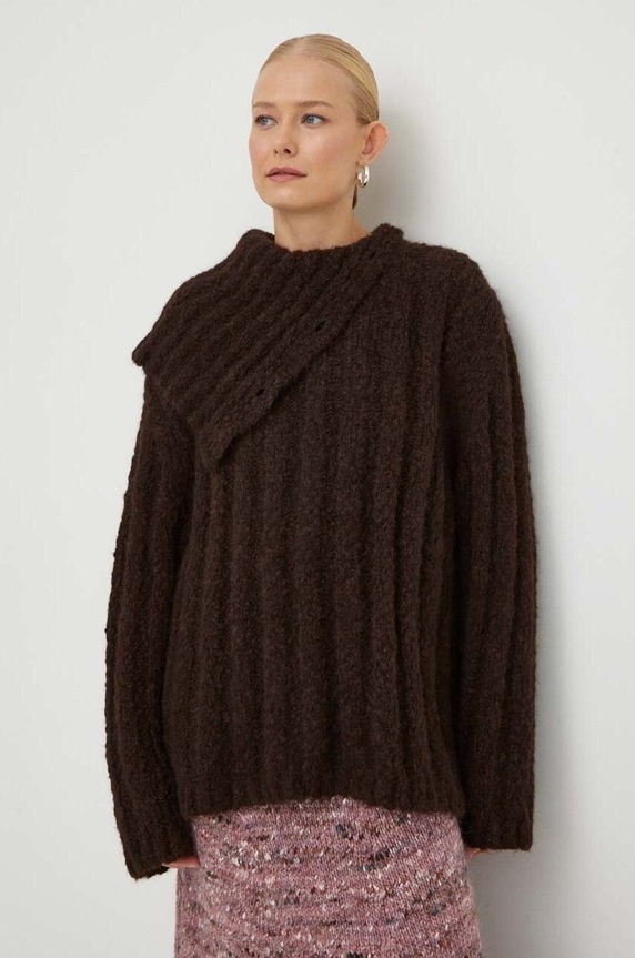 Lovechild sweter wełniany brązowy 8563463