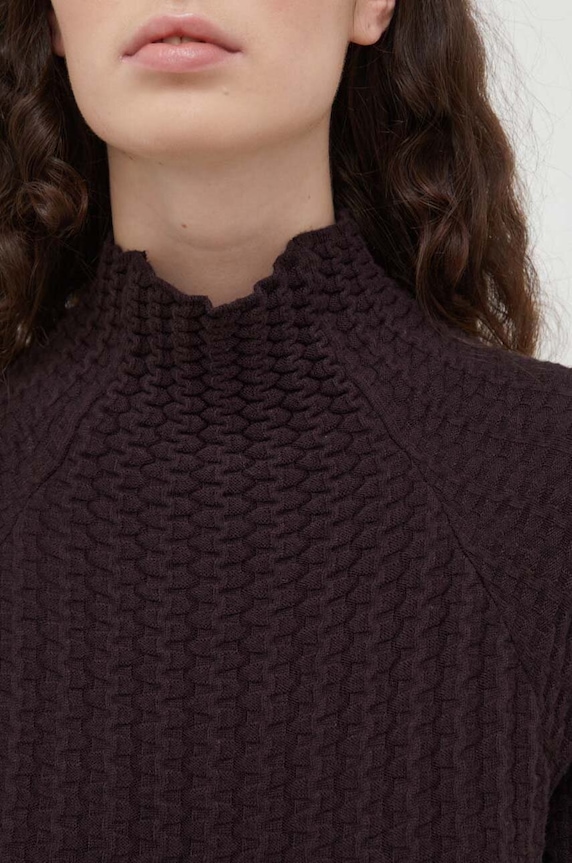 Lovechild sweter z domieszką wełny 8703456 brązowy