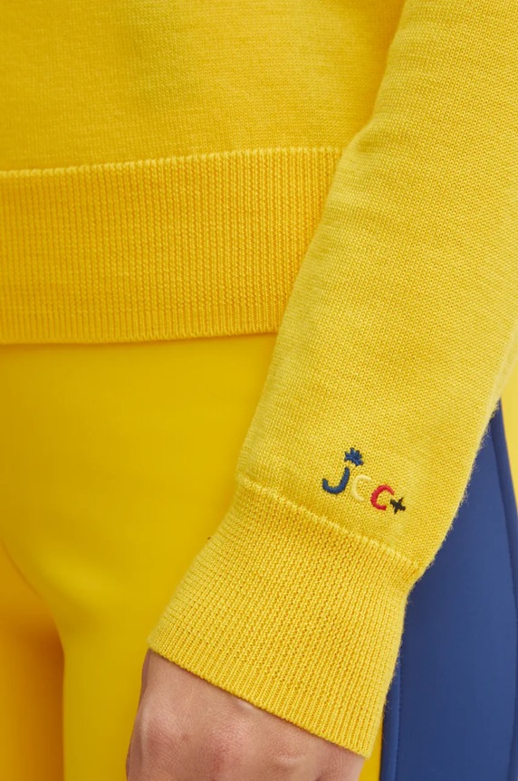 Rossignol sweter wełniany JCC RLMWO06 żółty