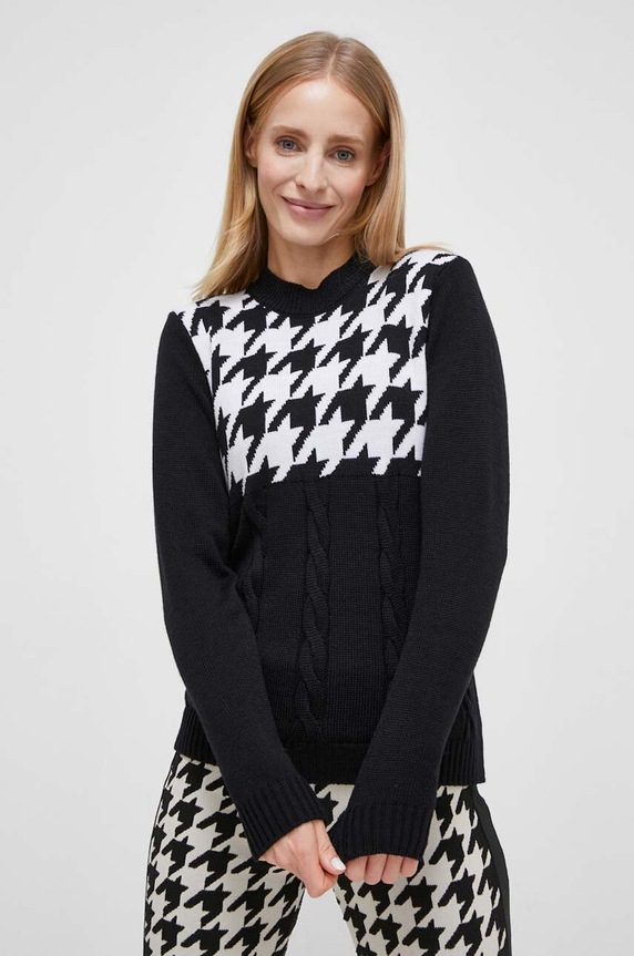 Vlněný svetr Newland kulatý černá N46400.108