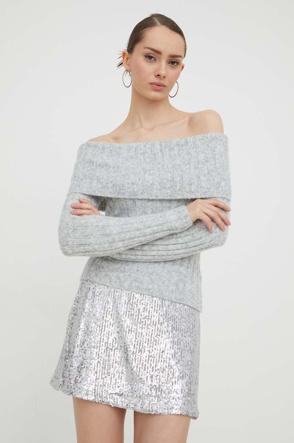 Pulover Abercrombie & Fitch okrugli siva KI150.3397.112