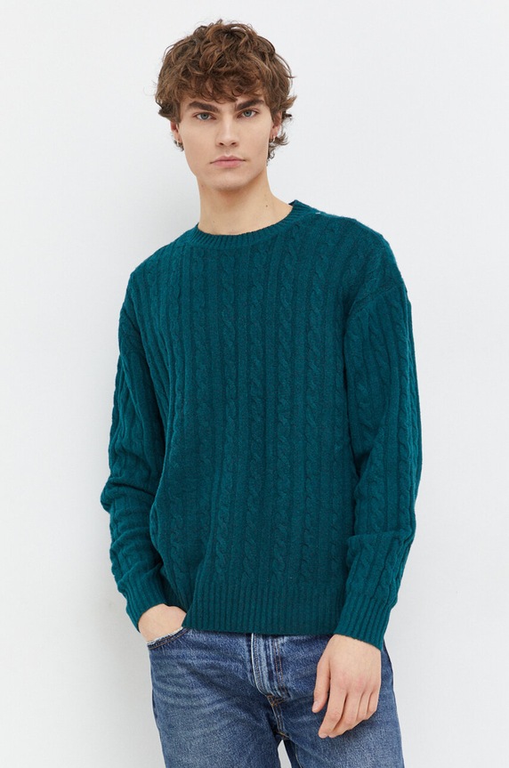 Πουλόβερ Hollister Co. KI350.3200.300 πράσινο AW23