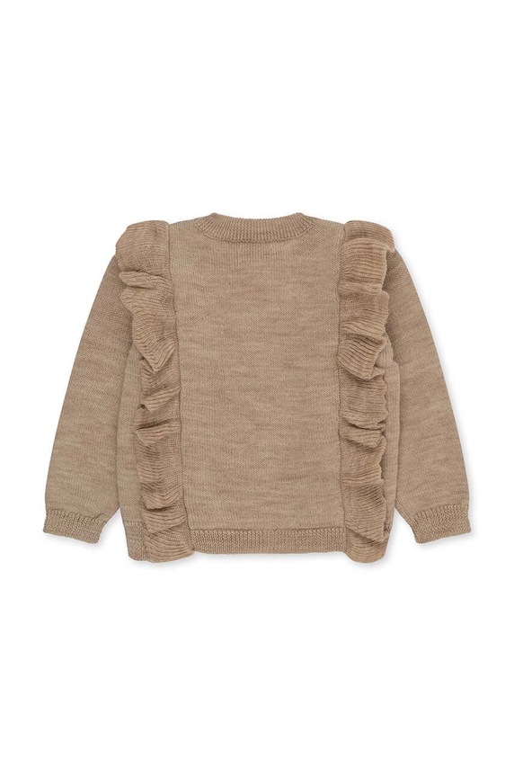 Dziewczynka Konges Sløjd kardigan dziecięcy KS5980 beżowy