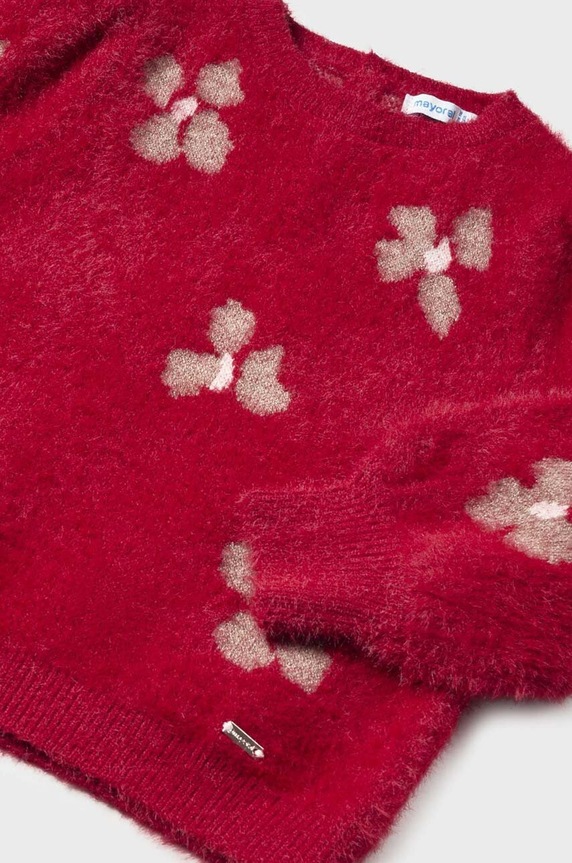 Dziewczynka Mayoral sweter niemowlęcy 2310.4D.Baby.9BYX czerwony