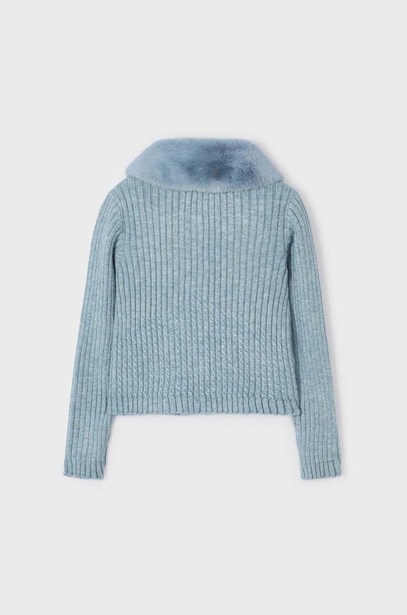 Dziewczynka Mayoral kardigan dziecięcy 4309.6B.Mini.9BYX niebieski