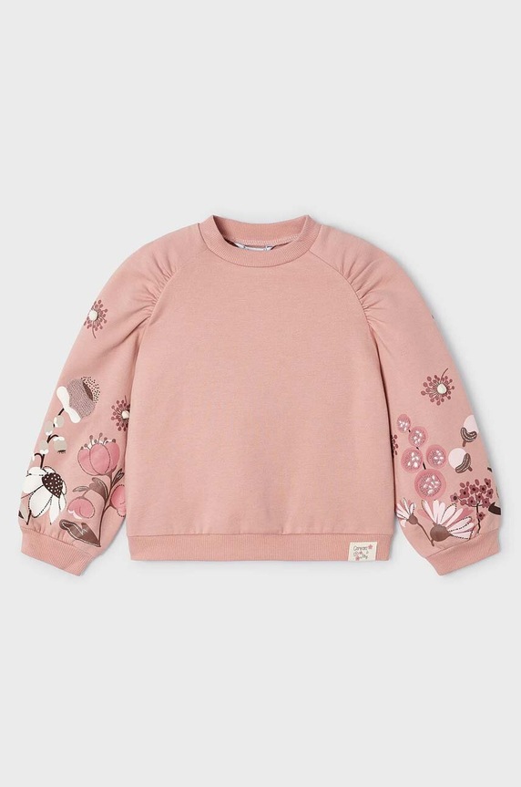 Mayoral sweter dziecięcy aplikacja różowy 4403.6G.Mini.9BYX