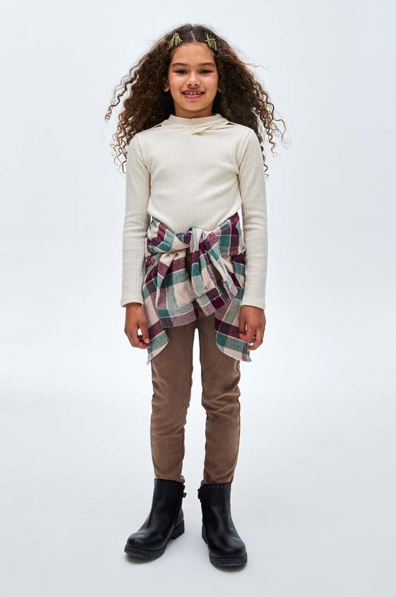 Lány Mayoral gyerek pulóver 7051.8D.Junior.9BYX bézs