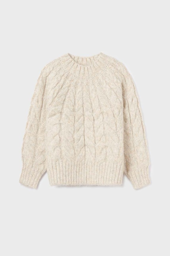 Mayoral sweter dziecięcy beżowy 7307.8F.Junior.9BYX
