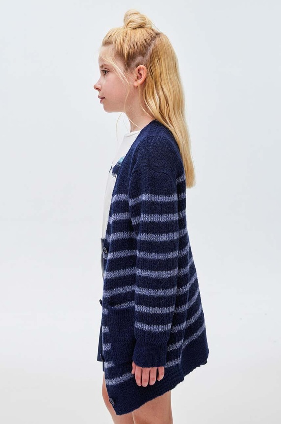 Mayoral gyerekkardigán gyapjúkeverékből 7313.8D.Junior.9BYX sötétkék AW23