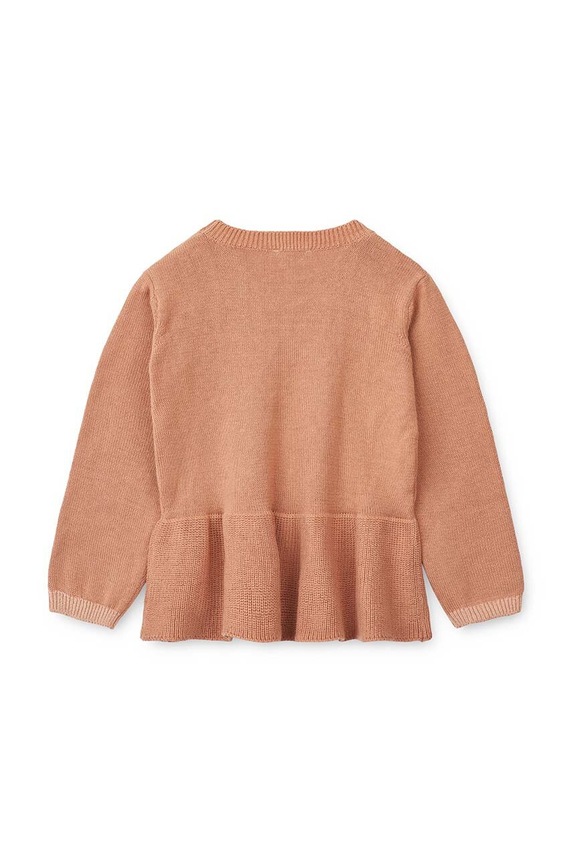 Liewood pulover din bumbac pentru bebeluși LW17941 portocaliu AW23