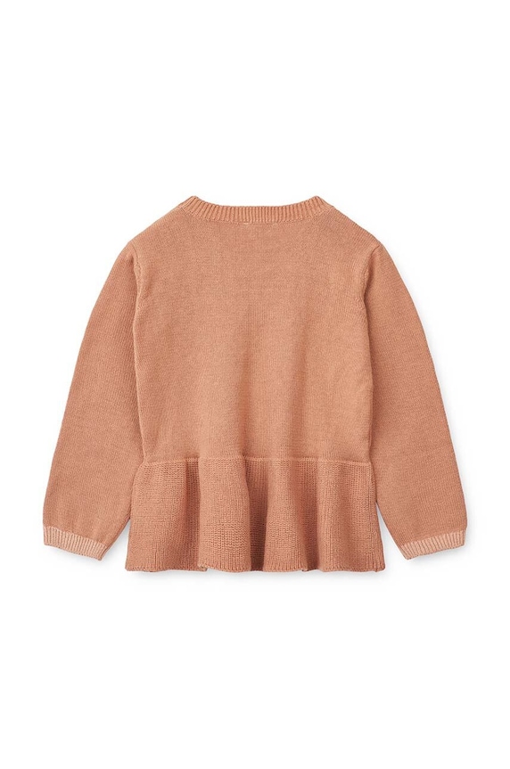 Liewood pulover din bumbac pentru bebeluși LW17941 portocaliu AW23