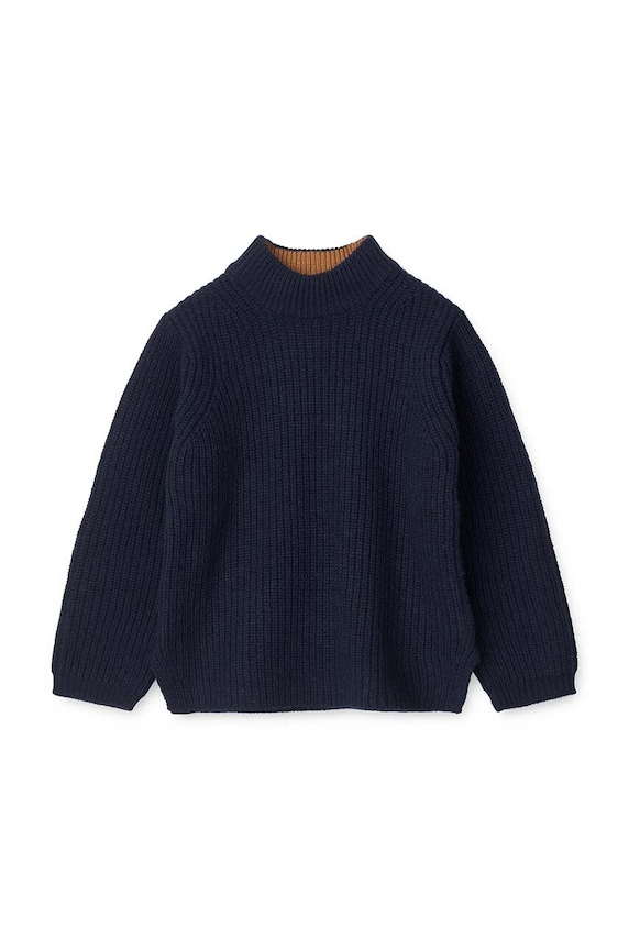 Liewood pulover de lână pentru copii LW17942 bleumarin AW24