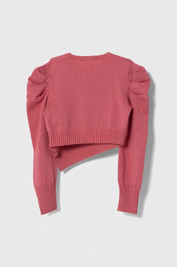 Dječji pulover Sisley 10AZX100R.G.G.SEASONAL roza AW23