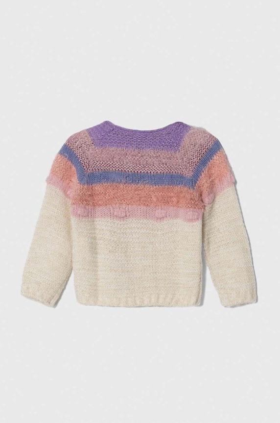 United Colors of Benetton gyerek gyapjúkeverékből készült pulóver 116QH100Y.P.SEASONAL bézs AW23