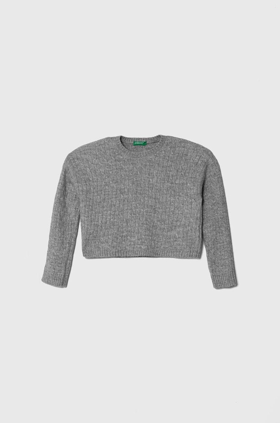 Παιδικό πουλόβερ United Colors of Benetton μελανζέ γκρί 1VH9C104S.G.SEASONAL