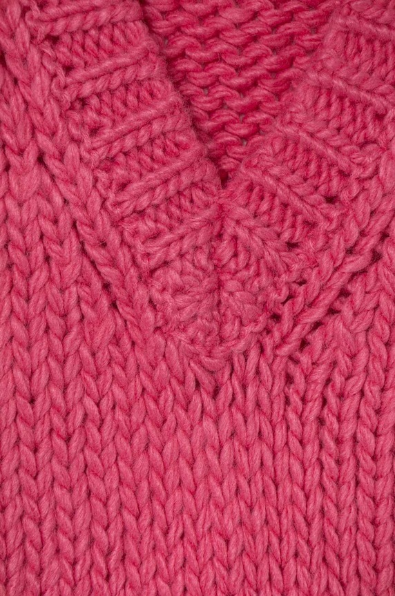 Dziewczynka United Colors of Benetton kamizelka z domieszką wełny 125HC400C.G.G.SEASONAL różowy