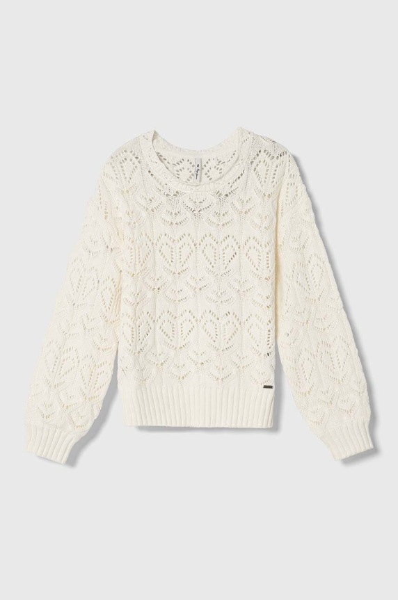Pepe Jeans sweter bawełniany dziecięcy pozostałe biały PG701070
