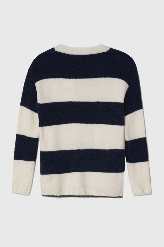 Pepe Jeans sweter z domieszką wełny dziecięcy PG701067 granatowy AW23