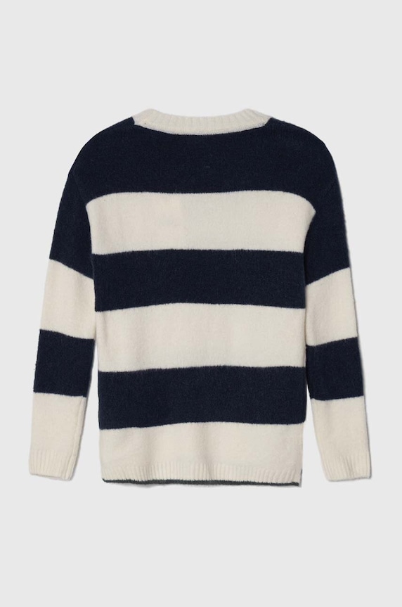 Pepe Jeans sweter z domieszką wełny dziecięcy PG701067 granatowy AW23