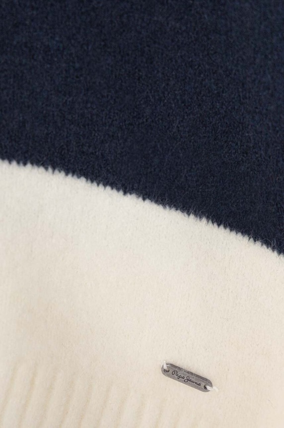 Dziewczynka Pepe Jeans sweter z domieszką wełny dziecięcy PG701067 granatowy