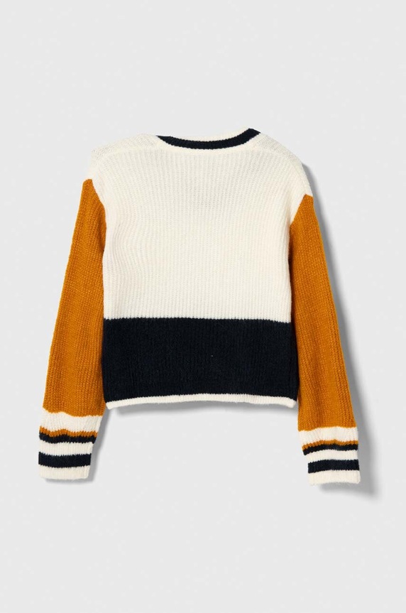 Детски пуловер с вълна Pepe Jeans PG701057 бял AW23