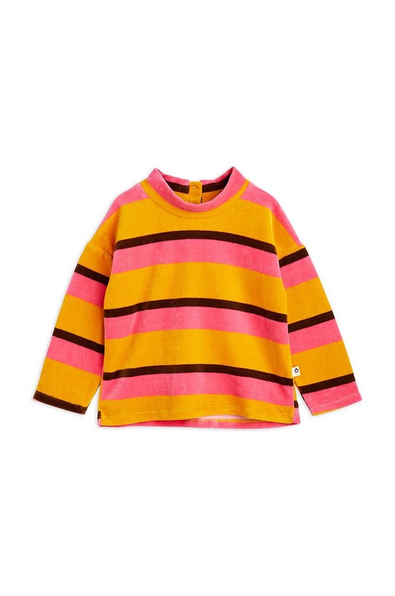 Mini Rodini sweter bawełniany dziecięcy 2372016600 pomarańczowy AW23