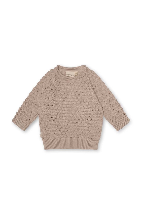 That's mine sweter bawełniany niemowlęcy 28495 028495 beżowy AW24