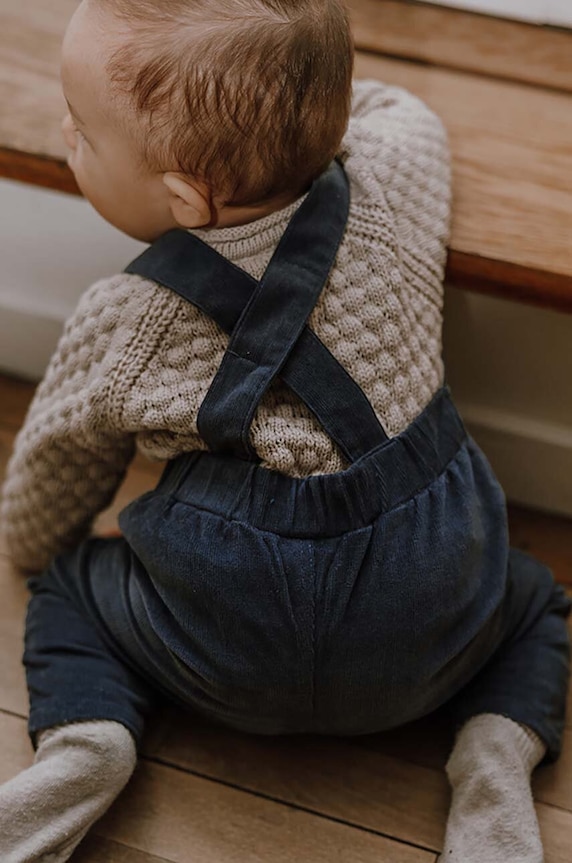 That's mine sweter bawełniany niemowlęcy 28495 028495 beżowy