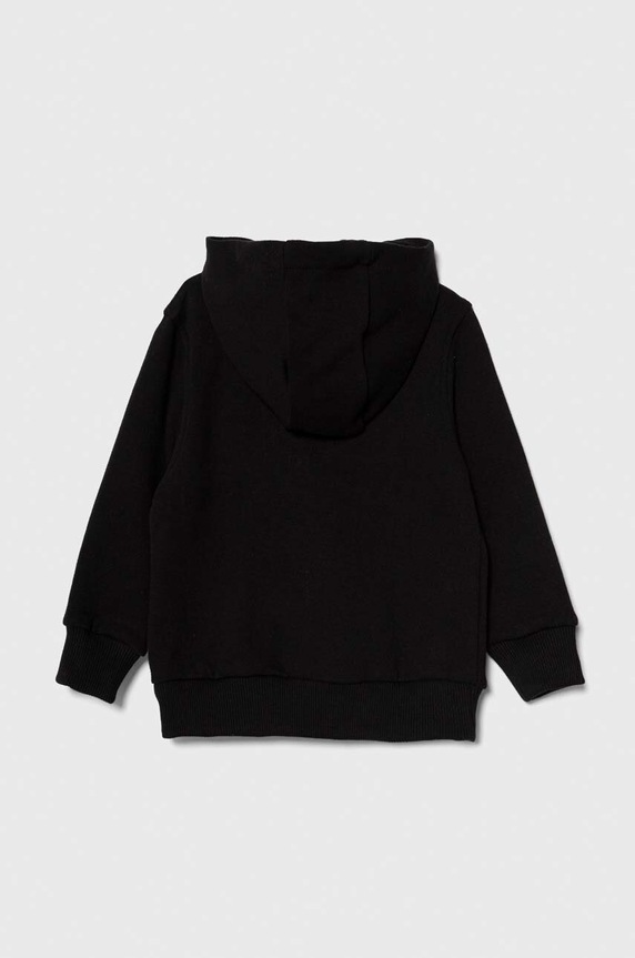 Детски памучен суичър Lacoste SJ9723 черен AW25