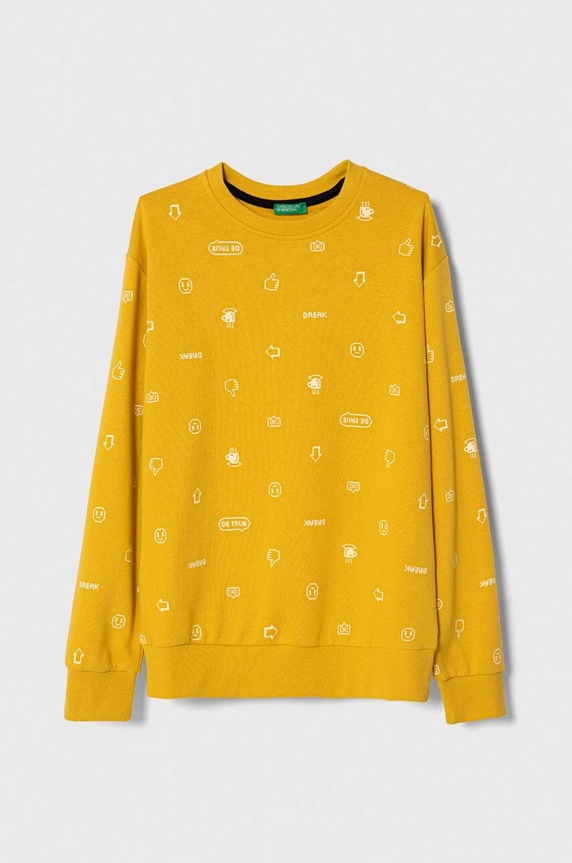 United Colors of Benetton gyerek felső mintás sárga 31MXC10DG.G.SEASONAL