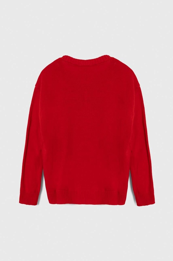 United Colors of Benetton sweter dziecięcy x Disney 1170Q106F.G.SEASONAL czerwony AW23