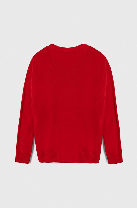 United Colors of Benetton sweter dziecięcy x Disney 1170Q106F.G.SEASONAL czerwony AW23