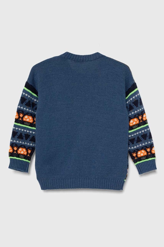 United Colors of Benetton pulover pentru copii din amestec de lana 1176H101L.P.SEASONAL albastru AW23