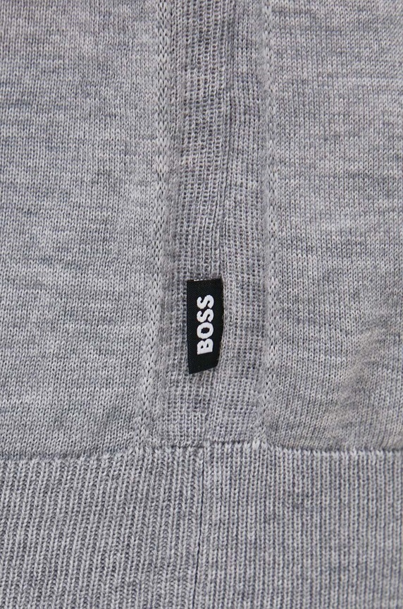 BOSS sweter wełniany Leno-P 50468239 szary