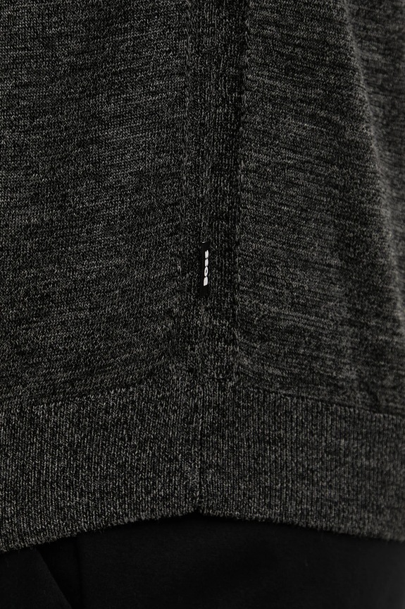 BOSS gyapjú pulóver 50468239 szürke