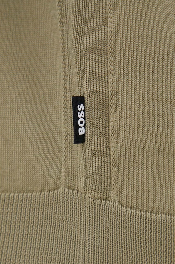 Vlnený sveter BOSS 50468261 zelená