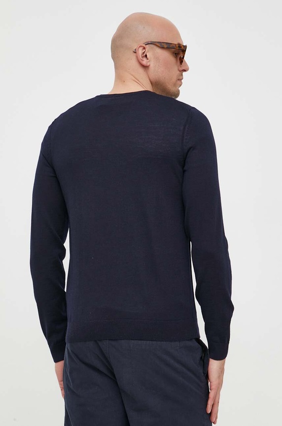 Odzież BOSS sweter wełniany 50468261 granatowy