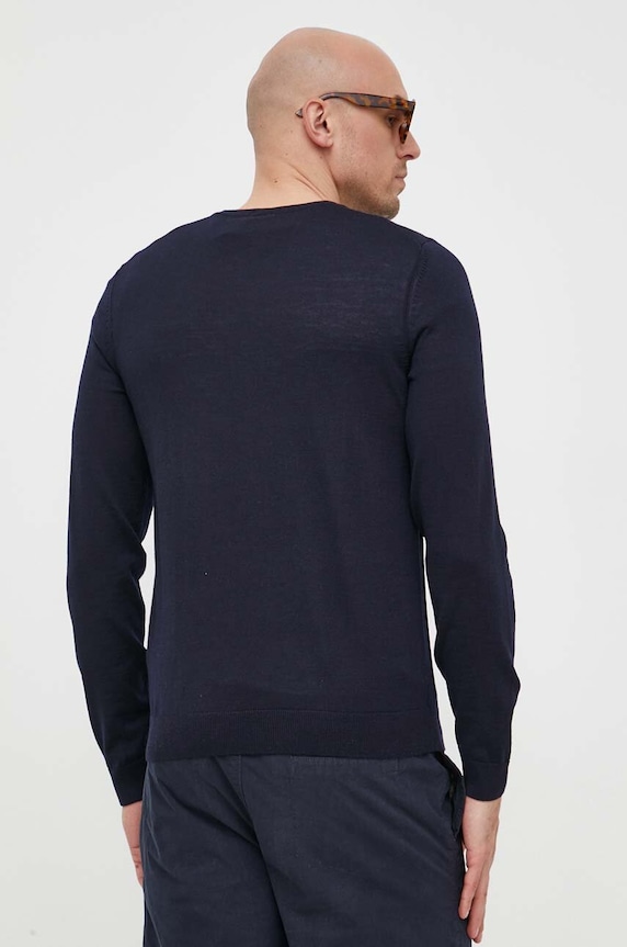 Odzież BOSS sweter wełniany 50468261 granatowy