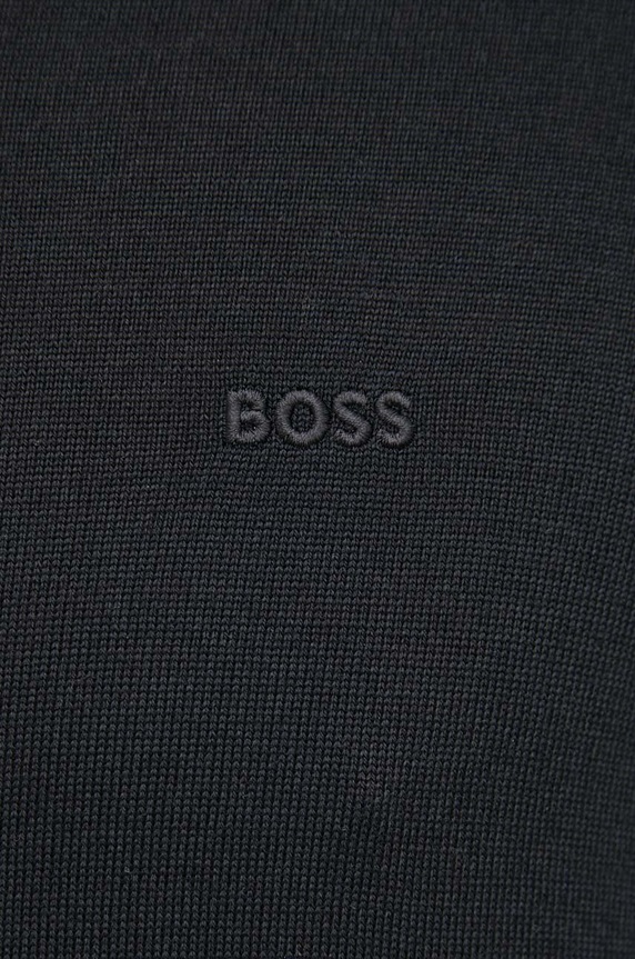 Volnen pulover BOSS Baram-L 50476363 črna