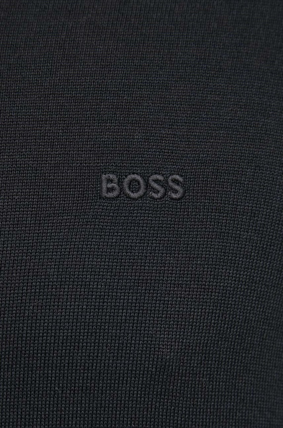 Volnen pulover BOSS Baram-L 50476363 črna