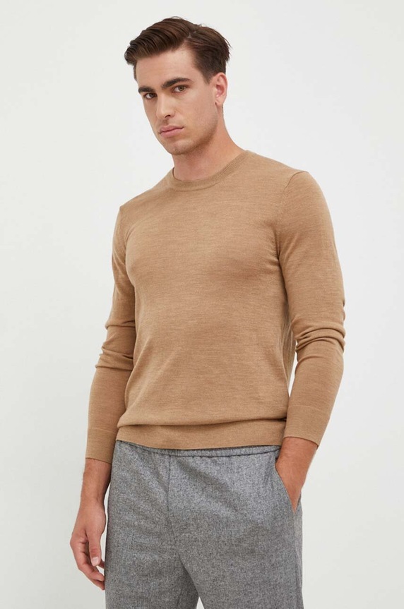 Michael Kors gyapjú pulóver gyapjú bézs CR1601Y7AP