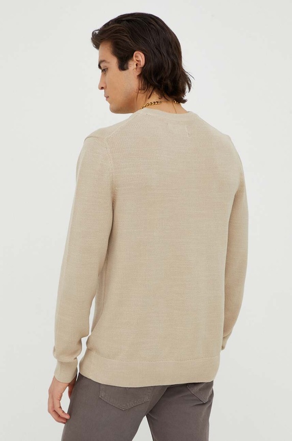 Odzież Marc O'Polo sweter bawełniany 328502360124 beżowy